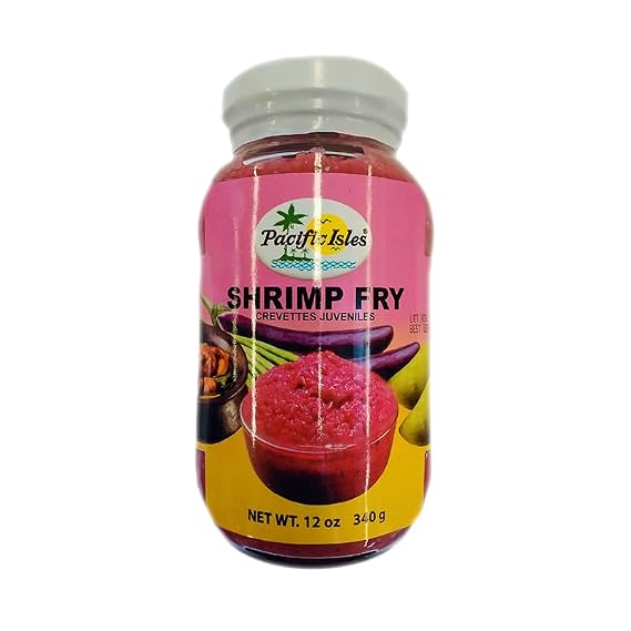 Pacific Isles Shrimp Fry Bagoong Alamang, Pink Uncooked, 12 Ounce Jar