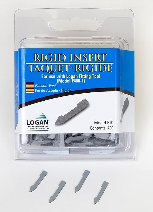 Authentic Logan F10 Rigid Insert Points (400PCS) for Use in Logan F400-1 Fitting Tool, a Point Driver for Picture Framing