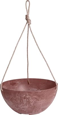Novelty Artstone Hanging Bowl 12 Rust