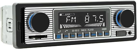 Classic Single Din Car Radio with Bluetooth Mp3 Player Car Stereo
