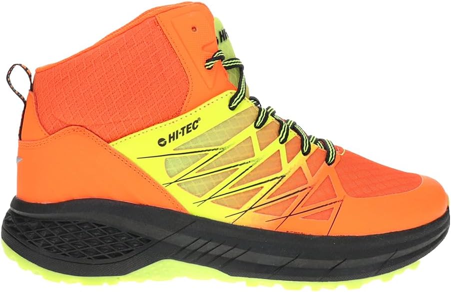 HI-TEC Mens Ravus Mid Hiking Hiking Casual Boots Ankle - Orange - Size 7.5 M