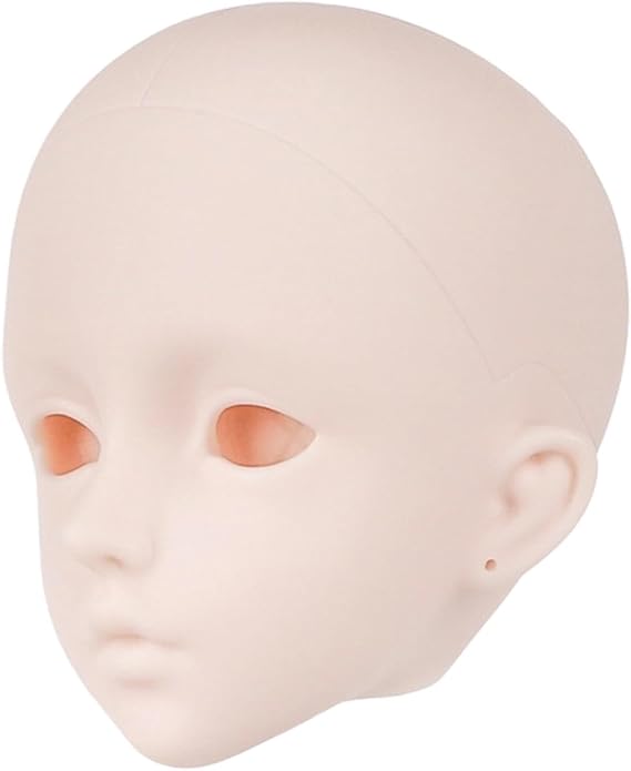 1/3 BJD Doll Head 3D Face Ups White Skin Portrait Photography DIY Toy Dolls