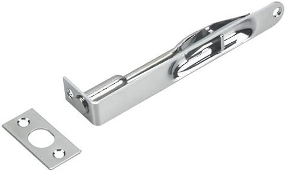 Richelieu Hardware 63CV 6" Flush Bolt with 5/8" Radius End, Chrome, 1 Count (Pack of 1)