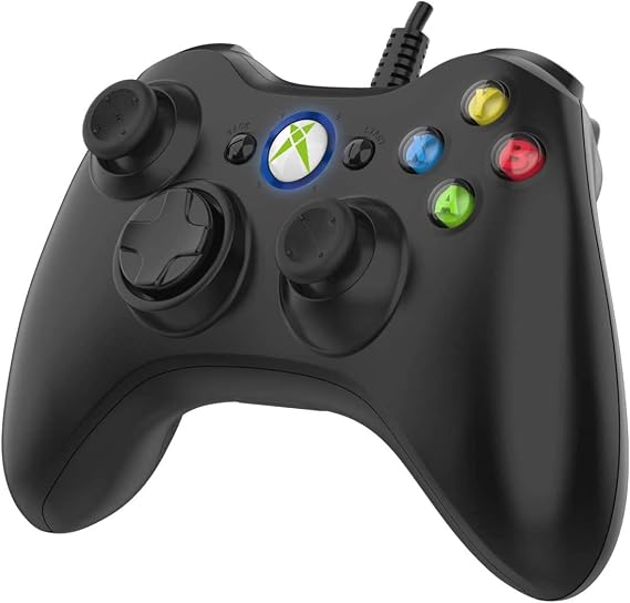 DOYO Wired Game Controller, Vibration Controller for Xbox 360 and PC - Wired PC USB Controller, With Left and Right Trigger Buttons