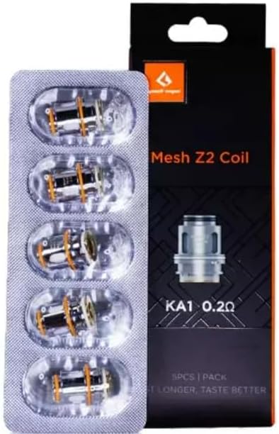 Zeus Sub-ohm Z2 Mesh Coils (0.2ohm) - Nicotine Free - Compatible with GEEKVAPE Z Tank, Z FLI Tank, S100 Kit, L200 Kit, Obelisk 120FC Kit - No Nicotine (Pack of 5)