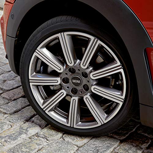 MINI 36122469709 Floating Center Caps Compatible with All Original Alloy Wheels on F5x and F60 Models MINI Logo, Set of 4 Caps
