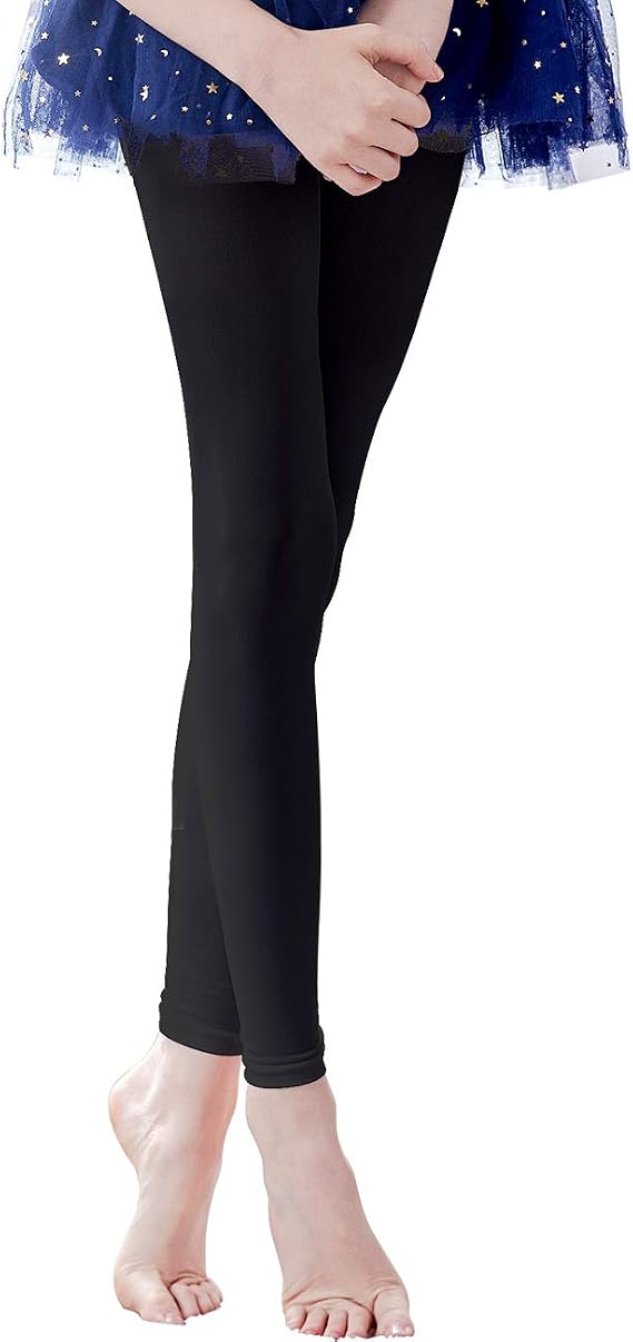 Daydance Girl's Women's Footless Tights for Dance, Balle, Gymnasics