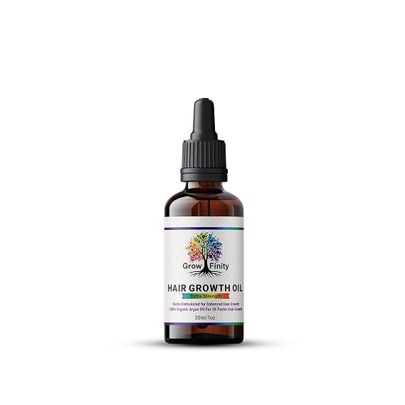 Hair Growth Oil | Biotin and Argan Infused for 3x Faster Growth | Regrowth Treatment | Vitamin E Salon-Grade Natural Oil - 1 Oz
