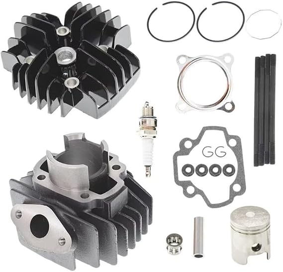 40MM Motor Cylinder Piston Gasket Bearing Rebuild Kit Overhaul Set Compatible With 1981-2019 PW 50 QT50 Y-Zinger 4J2-11311-01-00 STD Engine Parts