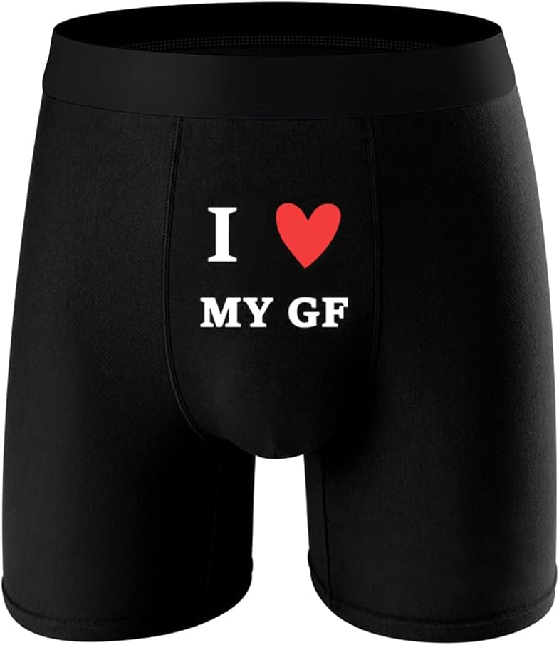 Sexy Code 1701 Mens Boxer Briefs Long Leg Underwear with Novelty Pattern Printing - Fun Shorts Comfortable & Soft