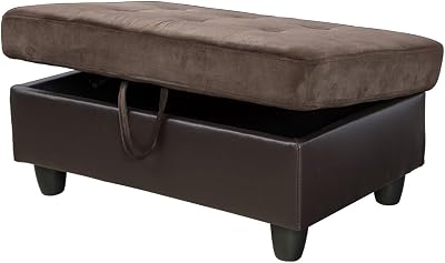 LGQLJPLQQ Brown Lint and PVC 1-Piece Couch Living Room Sofa Set F107A Living RoomHouseBedroomOfficeApartmentBrown,F107-O