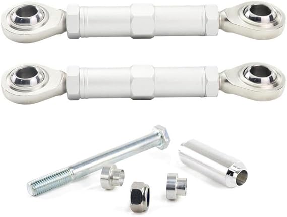 Adjustable Lowering Links Kit Compatible With KLX230 Series KLX230R KLX230R S KLX230 S And KLX230SM Motorcycle Rear Suspension Drop Levers(Silver)