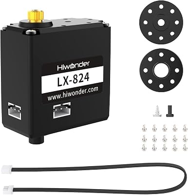 Hiwonder LX-824 17KG Torque with Three connectors Bus Servo, Support Temperature, Voltage, Position Feedback Control Angle 240