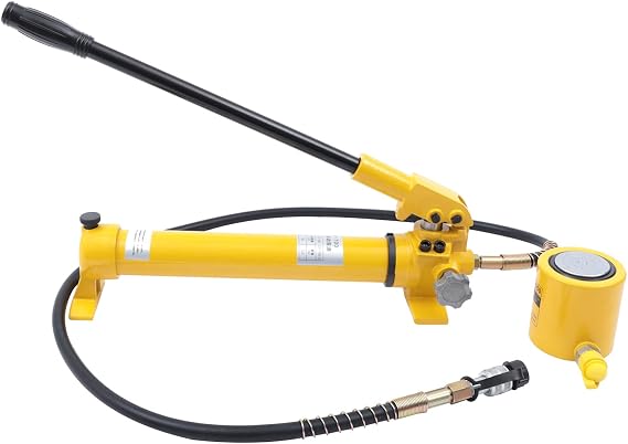 30 ton Hydraulic Ram Jack, CP-700 Hand Pump Protable Hydraulic Cylinder Industrial Super Thin Lifting Jack Portable Power Kit for Power, Steel, Bridges, and Other Industries