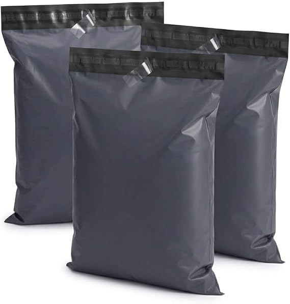 Switory 10x14 Inch Mailing Bags 25Pcs, Heavy Duty Postal Bags, Parcel Bags | Tear-Proof, Self-Seal & Waterproof Packaging for Clothes, Postage & Shipping | Grey
