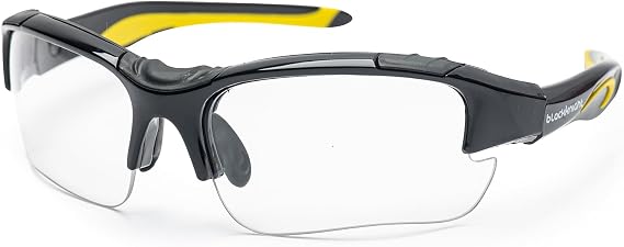 Black Knight Guardian Eye Guards, Sports Safety Glasses, Anti-Fog Coated Lenses, Eye Guard Safety Goggles for Raquetball, Squash, Soccer, Basketball, Badminton, Safety Glasses for Men and Women