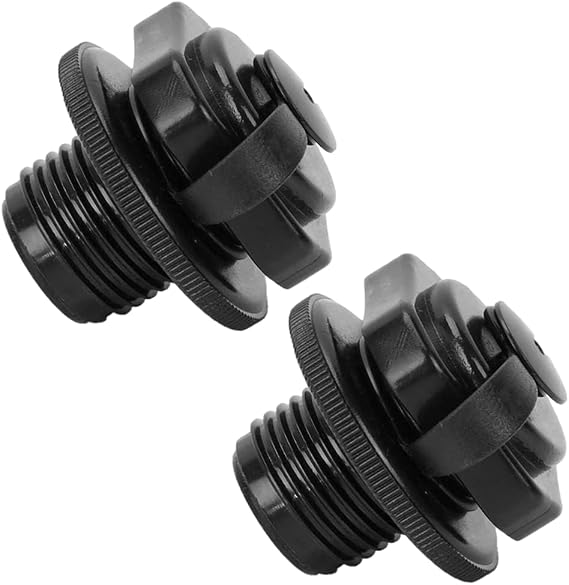 Inflatable Dinghy Air Valve 2 Pcs Inflatable Boat Spiral Air Plugs One Way Inflation Replacement Screw Boston Valve for Rubber Dinghy Raft Kayak Pool Boat Airbeds