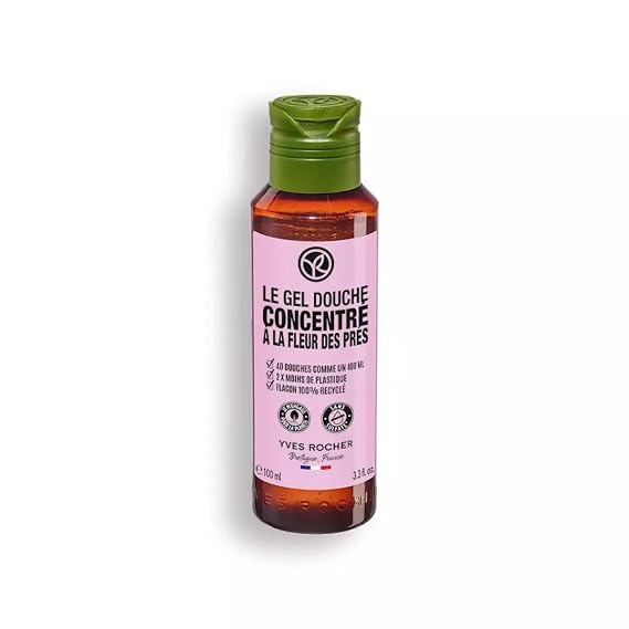 Yves Rocher Concentrated Moisturizing Meadow Flowers & Hether Shower and Bath Body Gel - 100 ml. / 3.3 fl.oz.