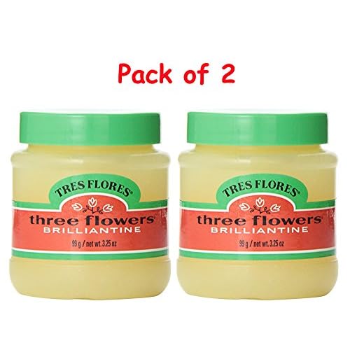 Three Flowers Brilliantine Solid 3.25 Ounce 96ml 2 Pack