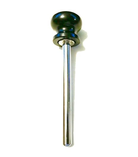 Quick Release Pin (3/8 Dia ) 4" Locking Space - Universal Detent Hitch Pin | Cotterless Chrome Plated Steel Shaft | World Class Designer Black Aluminum Anodized Round Knob PINS by SBD