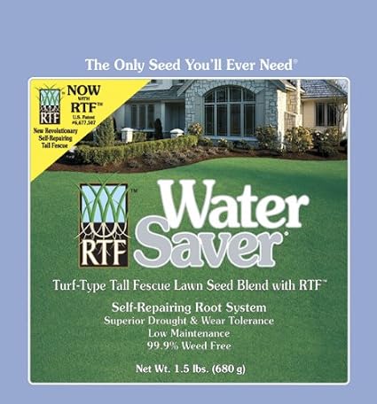Barenbrug 0-53909-11308-1 Water Saver Grass Lawn Seed Mixture with Turf Type Tall Fescue and RTF, 1.5 Pounds