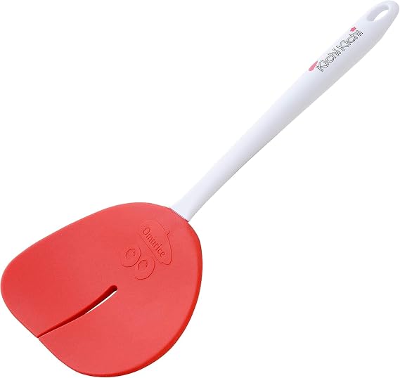 Arnest A-77380 Kichi Kichi Omelet Slotted Turner, Kitchen Spatula, Egg Flipper Spatula, Made in Japan, Dishwasher Safe