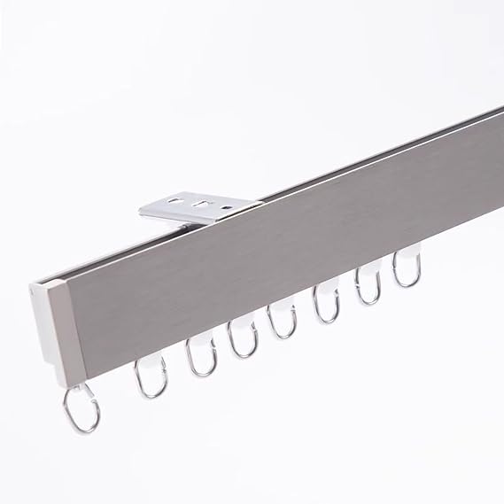 Blackout Curtain Track System - Heavy Duty, Seamless Design for Ceiling or Wall Mount Ideal Light Blocking and Privacy