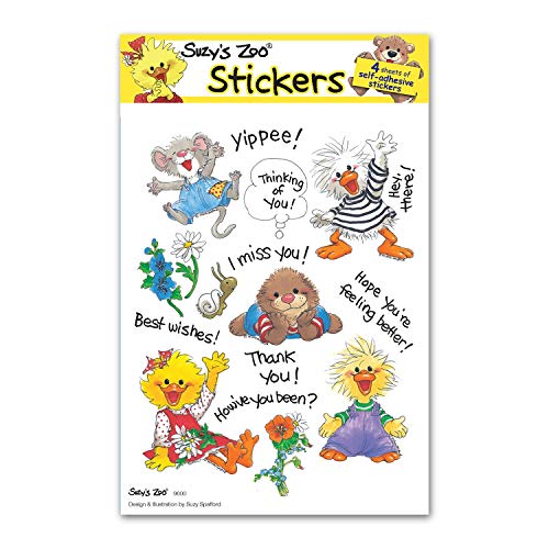 Suzys Zoo Hide & Seek! Multi Stickers 4-Pack 10147