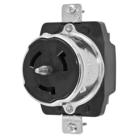 Hubbell CS8169 Locking Receptacle, 50 amp, 480V, 3 Pole and 4 Wire