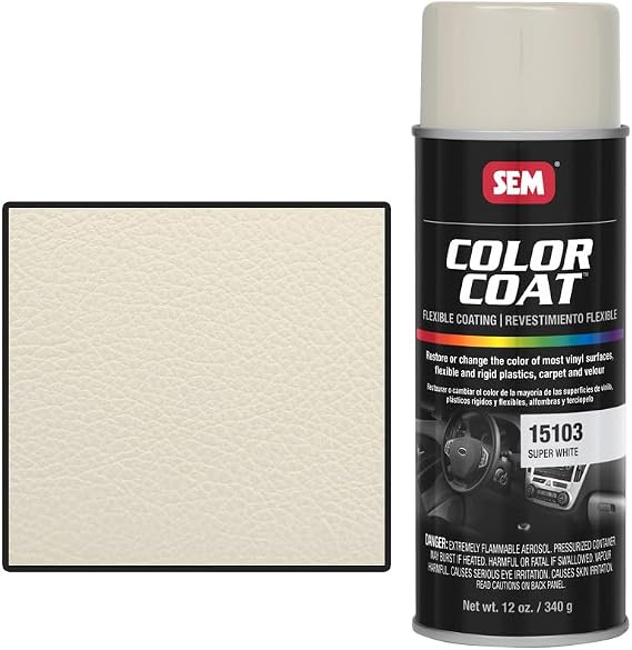 SEM 15103 Super White, Color Coat Vinyl Paint