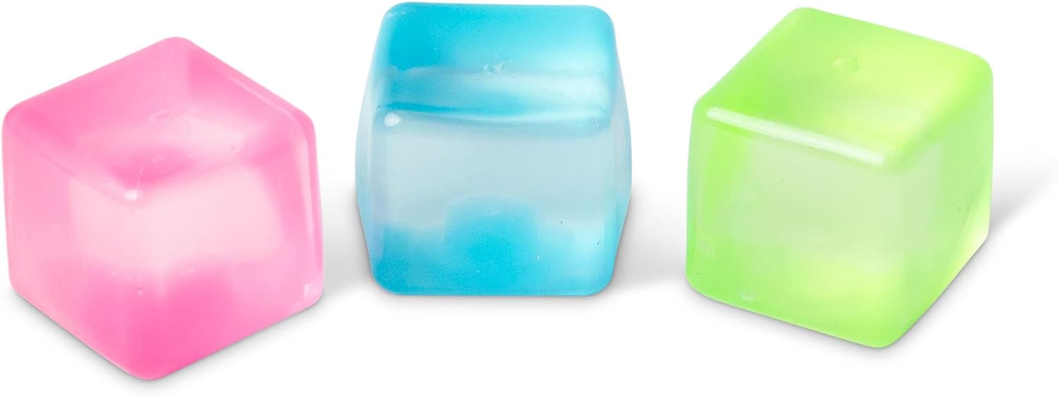 Diddy Sugar Cubes, Super Squishy Sensory Toy, Soft Squeezable Tactile Cube, Age 3, Bright Colours, for Focus and Calm Play