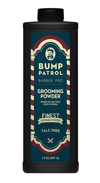 Bump Patrol Pro Talc Free Grooming Powder for Hair & Body - 14 oz