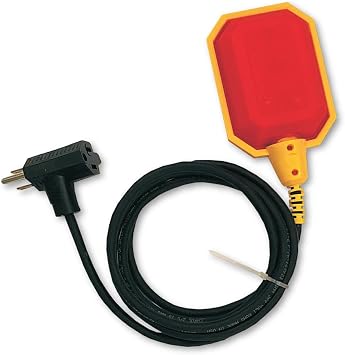 WaterBoss Sump Pump Float Switch - Universal Water Level Sensor with 10-Ft Tether and Piggyback Plug for Grinder, Septic Pump and Sewage - Microswitch Rated for 1M Cycles, 10 pack
