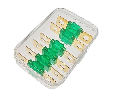 30A Fuse AMI,30 Amp Midi,30 A ANS Bolt, 30A AMI Bolt 32V, Suitable for Automotive and Marine Audio and Video Systems,(6 PCS)
