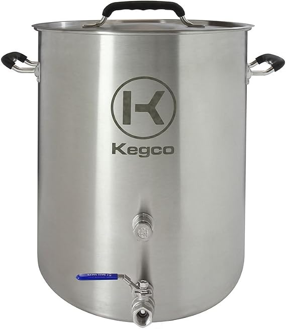 Kegco 8 gallon Brew Kettle with Plug & 2Piece Ball Valve