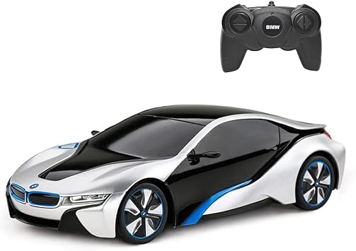 RASTAR BMW i8 RC Car BMW i8 1/24 Remote Control Car, BMW Toy Car - Silver