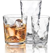 Home Essentials 12-pc Galaxy Glassware - Drinking Glasses, Mixed Drinkware Set. Highball 17 oz. Rock 13 oz. Juice 7 oz. Glass Tumblers