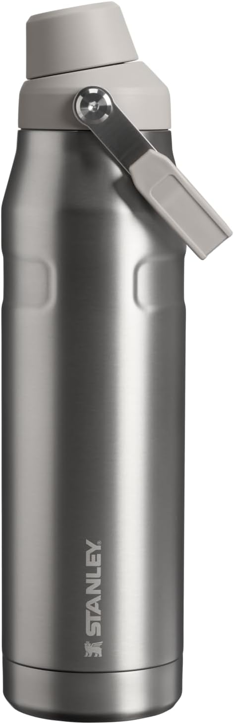 STANLEY IceFlow Fast Flow Bottle, 36 oz, Stainless Steel Ash