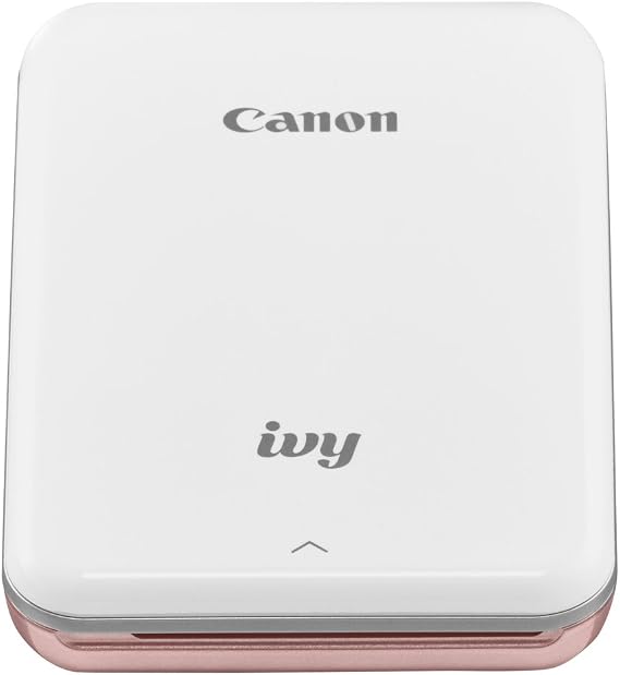 Canon IVY Mini Photo Printer for Smartphones (Rose Gold) - Sticky-back prints, Pocket-size