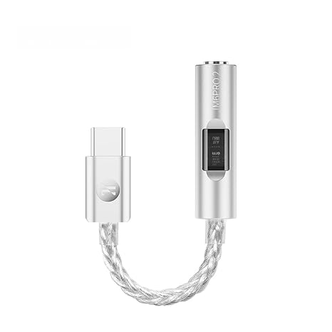 USB C to 3.5mm Audio Adapter DAC Amplifier CX31993 Chip & MAX97220 High-Performance Audio Amp for Headphones, 70mW Output, JCALLY JM6 PRO 2 AUX Dongle for iPhone, Android, PC