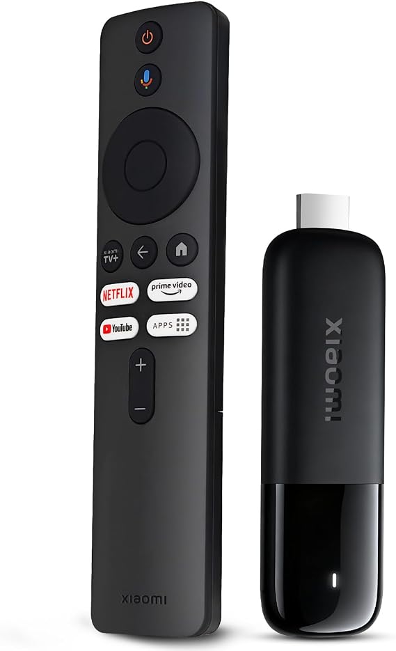 Xiaomi TV Stick 4K (2nd Gen),Xiaomi Streaming Stick Compatible with Google TV, Google Cast, Voice Remote Control, Compatible with Wi-Fi 6, HDR10, Dolby Atmos and Dolby Vision