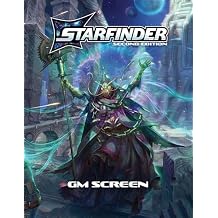 Starfinder GM Screen - 4-Panel Game Master Screen with Reference Charts & Ben Wootten Art for Sci-Fi Tabletop RPG