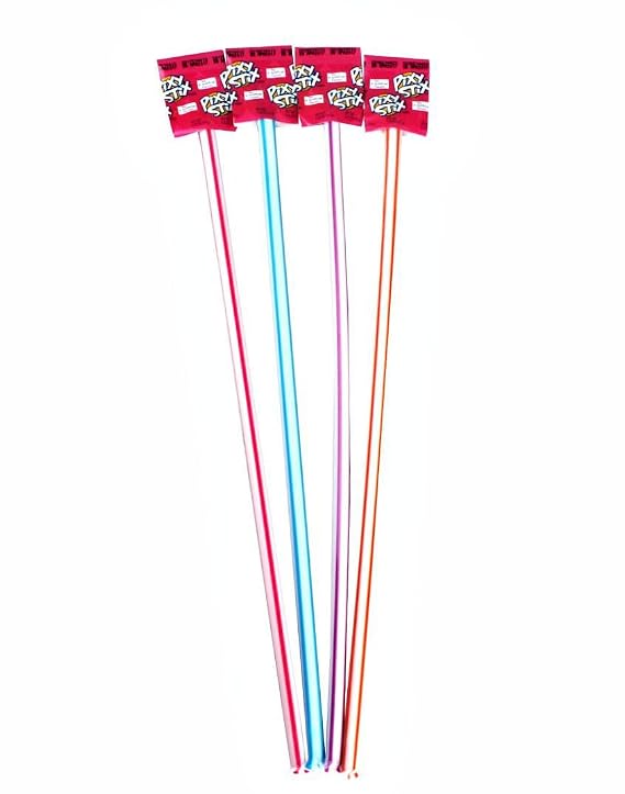 25 Giant Pixy Stix - Cherry, Grape, Orange, Maui Punch - 15 Inches - Sweet and Sour Sugar Filled Candy Straws