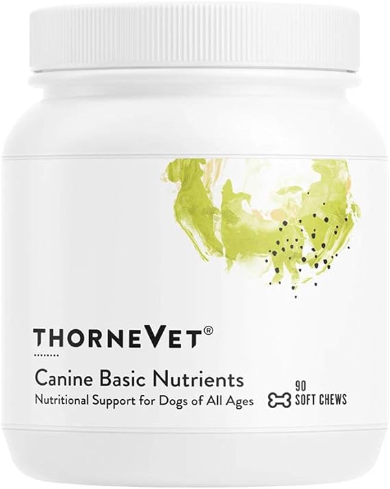 ThorneVET Canine Basic Nutrients Multivitamin Support for Dogs, 90 Soft Chews