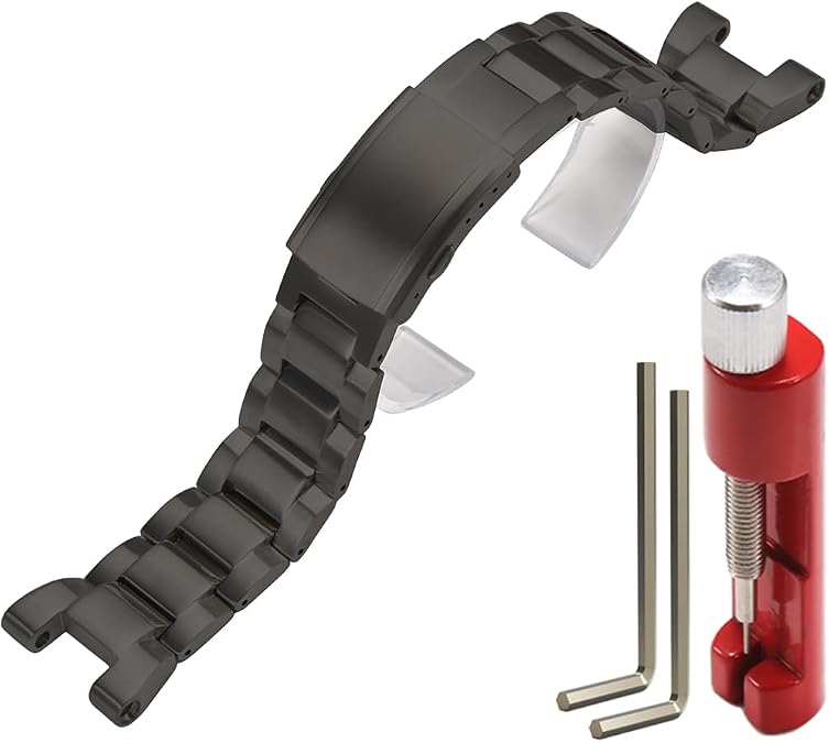 GST-B100 Stainless Steel Watch Bands Compatible with Casio G-Steel GST-B100 GST-210 GST-S300 GST-S110 GST-S10 GST-W100 W110 W300 Mens Replacement Mental Strap Watch accessories