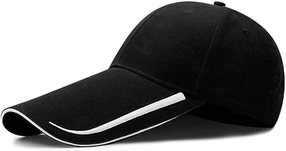 YEKEYI Extra Long Bill 100% Washed Cotton Baseball Cap Lengthened Brim Sun Protection Hat Long Large Bill Cap