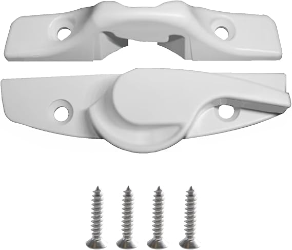 Window Sash Lock & Keeper for Andersen | Window Locks and Latch for Andersen,1968 to Present - White Color