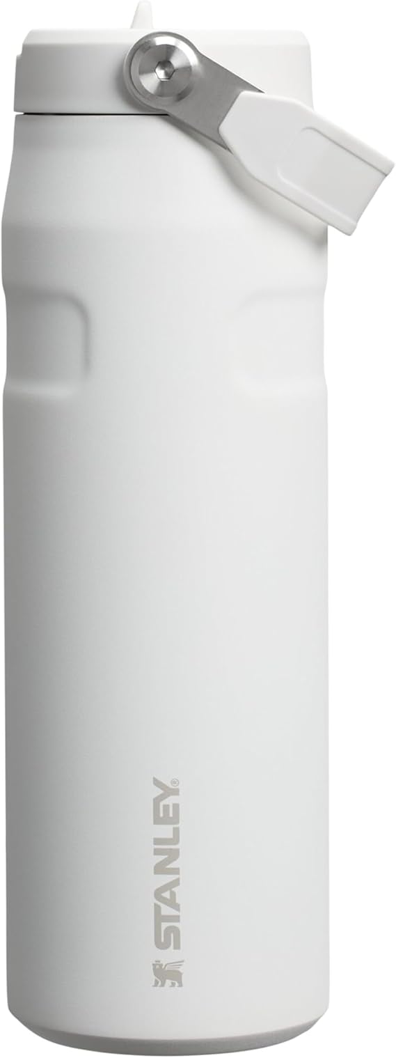 Stanley 1913 Flip Straw 2.0 Sports Water Bottle with Straw 0.7L - 10 Hours Cold - 3 Days Iced - Stainless Steel - BPA Free - Leak Resistant - Fits in Cup Holder - Dishwasher Safe - Frost | 10 Hours Cold - 3 Days Iced - BPA-Free - Leak Resistant - Dishwasher Safe - Fits Cup Holder