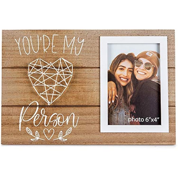 Youre My Person Best Friends Picture Frame - Friend Birthday Gift for Women, BFF, Bestfriend, Besties - Long Distance Friendship for Soul Sisters, Big Sis - 4x6 Inches Cute Photo