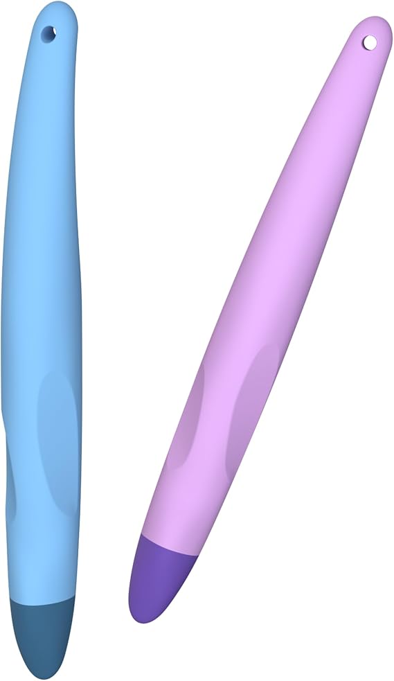2 Pack Kid-Friendly Stylus Pens for Touch Screens,Tablet Stylus Pen Purple Blue Stylus Universal Touch Screen Capacitive Stylus Compatible with Kindle ipad iPhone